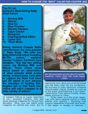 Page 7 - Crappie NOW - February 2017