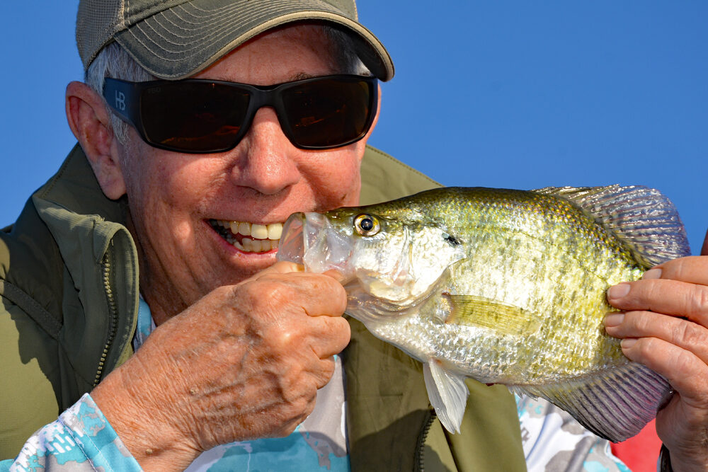 Memphis outdoor journalist Larry Rea well remembers the days before fancy mapping and electronics, when anglers had to use old school techniques to find and catch crappie. (Photo: Richard Hines)