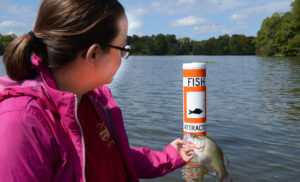 Most crappie fishermen avoid well-marked fish attractors thinking other anglers may have overfished them. However, Chris McKee says these spots are often fished less in the winter, plus, “Crappie move in and out of structure all day, so never move past buoy markers without checking them for slabs.” (Photo: John E. Phillips)