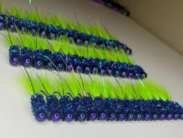 Most folks who are hand-tying jigs, such as these RD’s Jigs, admit that their profit margins are slim. But they also say they get a tremendous amount of self-satisfaction from catching crappie on their own lures OR watching others have success on their lures. 