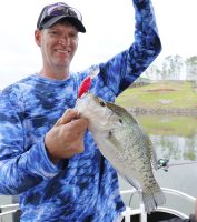 Kentucky Lake has made an excellent crappie comeback in recent years thanks to good spawns. Jason Houser shows a crappie taken by trolling crankbaits near the Moors Resort area. (Photo: Tim Huffman)