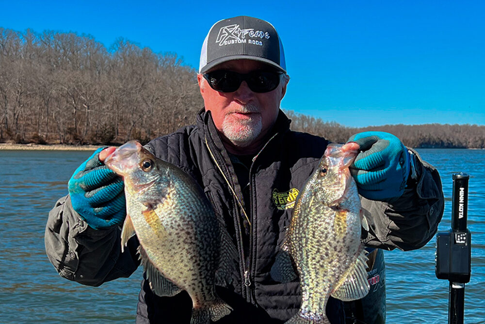 Terry Blankenship with proof-positive that spring crappie