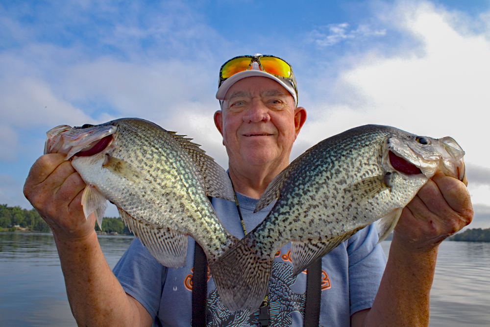 In his many decades as an avid crappie angler, Dickey Porter has the fileting process down to a fine art. (Photo: Richard Simms)