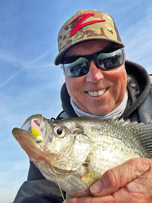 David Walker said this lure simply catches crappie like crazy and is the most durable soft-plastic lure he’s used. (Photo courtesy David Walker)