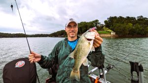 Capt. Lillie’s crankbait trolling system is an artform of the highest order and he catches more than just crappie on a typical summer trip. (Photo: Terry Madewell)