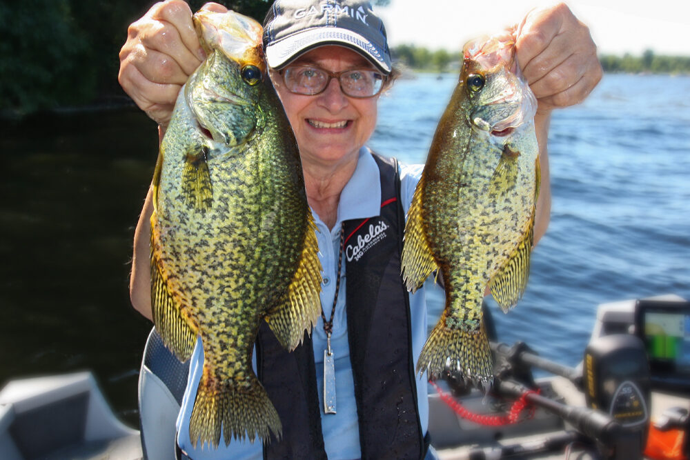 Marilyn Black is all smiles when it comes to crappie fishing on Conneaut Lake