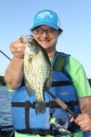 Marilyn says finding and catching black crappies on Conneaut is relatively simple.