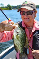 If crappies are not aggressively feeding, slow down your presentation with a weighted bobber and smaller jig.