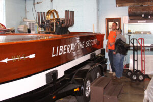 The 1922 Liberty the Second racing boat was recovered from a watery grave in Conneaut Lake 63 years later and restored.