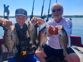 Capt. Scott Lillie says trolling multiple Boogie Shad 5's in the summertime may not produce the numbers of crappie you can catch in the spring. He says, however, in general you will catch much larger crappie. (Photo: Capt. Scott Lillie)