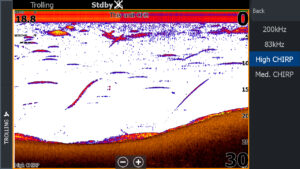 Unlike 2D sonar, CHIRP sonar utilizes multiple pulses to create sonar imaging. (Photo: Brad Wiegmann)