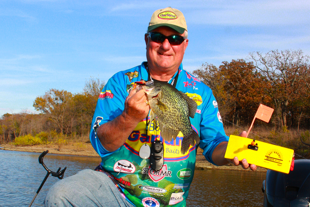 CrappieNOW Publisher and professional crappie tournament angler, Dan Dannenmueller, says he doesn’t consider his arsenal fully equipped unless he has Off Shore Tackle planer boards on the boat.