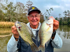 When Ray Miller sees the cows up and active, there’s no doubt in his mind he’s going to catch crappie! (Photo: Keith Lusher)