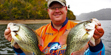 Capt. Corey Thomas has been a guide for only two years, but he says he has fished the professional crappie circuit for ten years. "Becoming a guide has always been my dream," he said. (Photo: Richard Simms)