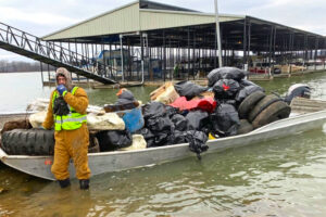 The Tennessee River Beautiful group is on track to collect more than 100,000 pounds of trash this year alone. (Contributed Photo)