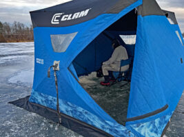 Clam offers a variety of portable insulated shelters at an affordable price. (Photo: Richard Simms)