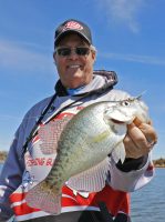 Mitch Glenn said crappie don’t go deep just because there is a frost. It’s the opposite, because fish get very shallow looking for an easy meal of insects and crawdads moving from the bank into the warmer, shallow water. (Photo: Tim Huffman)