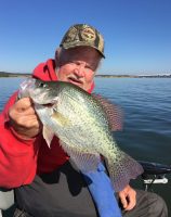 McCadams says as a guide, it was essential that he have an “Ace in the Hole,” or lots of aces, to keep his clients coming back year-after-year in search of slab crappie like this one.