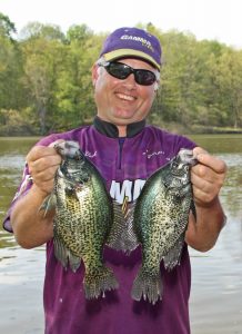 Dale Black, President of Gamma Lines (Black Knight Industries), enjoys pitching jigs with floats, using a 6-pound high-vis copolymer line.