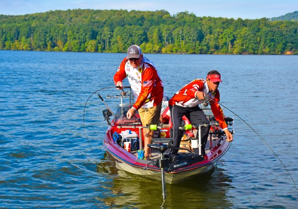 Stephen Haygood and Kevin McCarley says shooting docks is a great way to catch crappie at Guntersville, but many other techniques will work, too