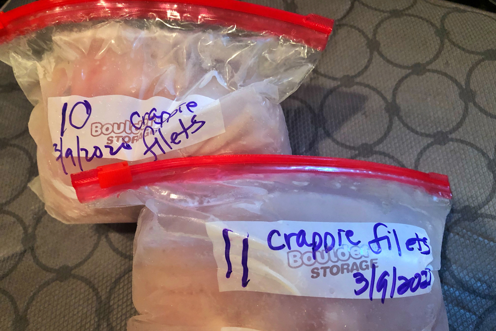 Crappie Tips – Properly Storing Crappie Filets