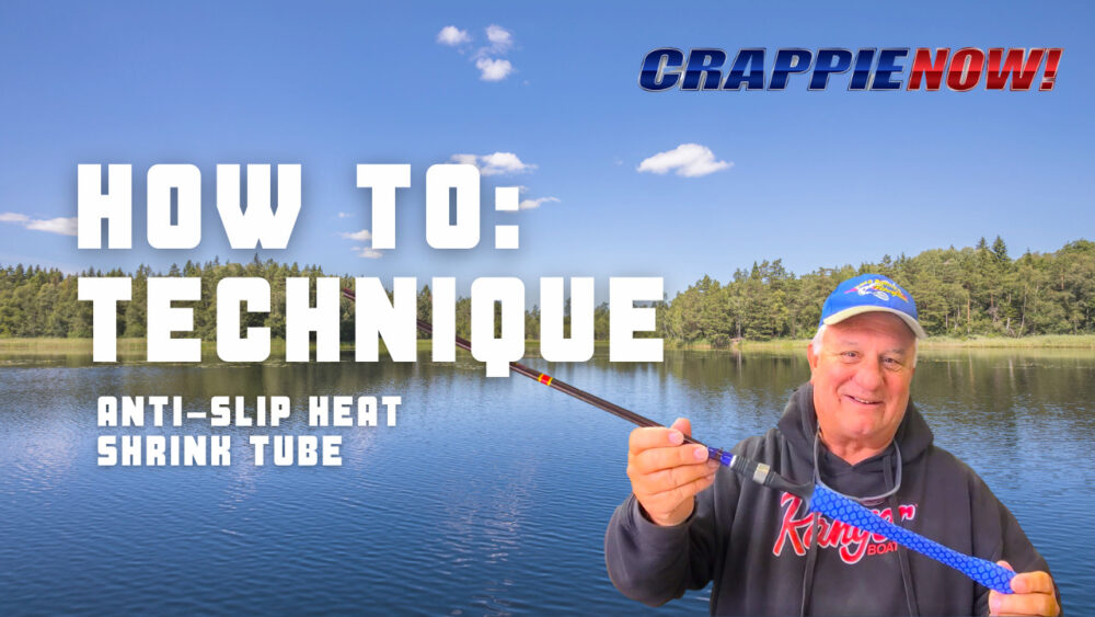 Crappie NOW How To Anti-slip heat shrink tube for fishing rod