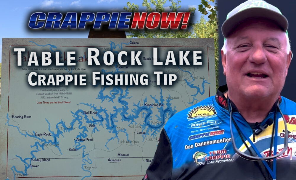 Think small when fishing this great Ozark mountain Missouri lake. In this video, Dan touches on some examples and shares a few Table Rock Crappie Fishing Tips.