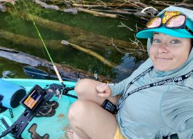 All the bells and whistles aren’t a requirement to successfully kayak fish. Pictured was my setup for several years where I was able to catch fish.