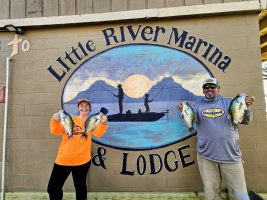 As of 2025, the Little River Marina & Lodge located in Cedar Bluff, Alabama underwent a change in ownership with the Gordon Family. Since their purchase last June, Gary, Tina, and Seth have been working tirelessly completing renovations to both the marina and lodging, ensuring future guests of Little River feel right at home during their stay at Weiss Lake.