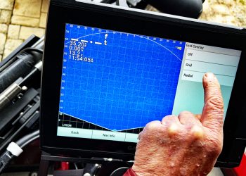 LIS grid lines can be turned on or off by going to the menu. (Photo by Brad Wiegmann)