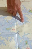 Finding prespawn routes often begins on a map by locating spawning pockets then tracing the channels and contours that lead into them.