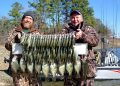 A late-winter fishing trip on Arkansas’ DeGray Lake often produces big stringers of good-eating crappie for anglers like Keith Sutton and Alex Hinson.