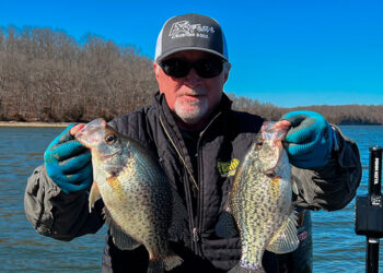 Terry Blankenship with proof-positive that spring crappie