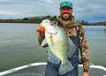 Anthony Mondo is a hardcore bass fisherman. He was actually fishing a bass tournament when he caught this huge black crappie on Chickamauga Lake. The fish was only one 1/100th of an ounce shy of four pounds on certified scales. (Photo courtesy of Anthony Mondo)