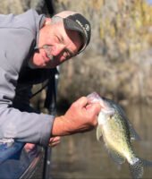Tim Bye was a happy man after the day’s crappie bite finally turned on.