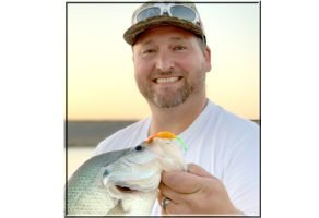G-Daddy Baits Pro Team member Michael Willis, with a slab caught on the Crappie Shad in Bow’s Favorite color pattern. (Photo: Frank Langston, G-Daddy Baits)