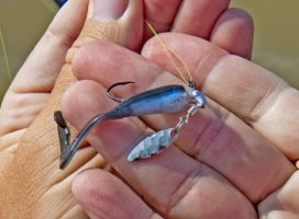 A Bobby Garland Stroll’R on a willow-leaf bladed jig is Chappell’s choice for pulling jigs. (Photo: Tim Huffman)