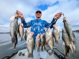 Plenty of quality fish are available, and Futia typically expects mixed sizes in his daily catches.