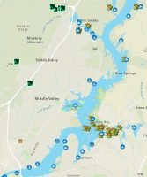 Like many other states, the Tennessee Wildlife Resources Agency (www.tnwildlife.org) provides online interactive lake maps that show key features, fish attractors and boats ramps for every major body of water in the state. (TWRA Map Screen Grab)