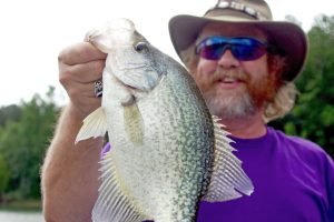 Arkansas encompasses dozens of lakes where anglers can catch big crappie like this Lake Greeson slab caught by author Keith Sutton. (Photo: Owen Blake)