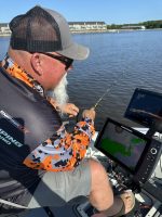 Electronics can reveal suspended crappie and baitfish schools that often shift locations as weather fronts move through.