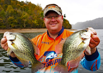 Capt. Corey Thomas has been a guide for only two years, but he says he has fished the professional crappie circuit for ten years. "Becoming a guide has always been my dream," he said. (Photo: Richard Simms)