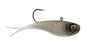The Berkley Power Vibe is an extremely realistic, one piece, crappie-catchinglure that looks like live forage, and can be worked in multiple ways effectively; ideal for winter fishing. (Photo courtesy Berkley)