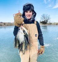 Sunny, mild days with safe ice offer anglers a great opportunity to enjoy the wintertime outdoors. (Photo: Rob McDonald)