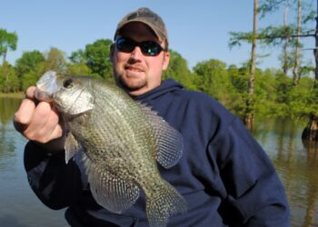 South Carolina crappie pro Matt Outlaw targets fish in non-traditional places and at non-traditional times, especially fishing shallow grass.