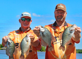 Steve Brown (right) and his B’n’M Pro Staff partner, Gerald Overstreet,