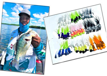 Kim Burnett is known for the colorful hair jigs he ties and sells through his Crappie Stopper Co.