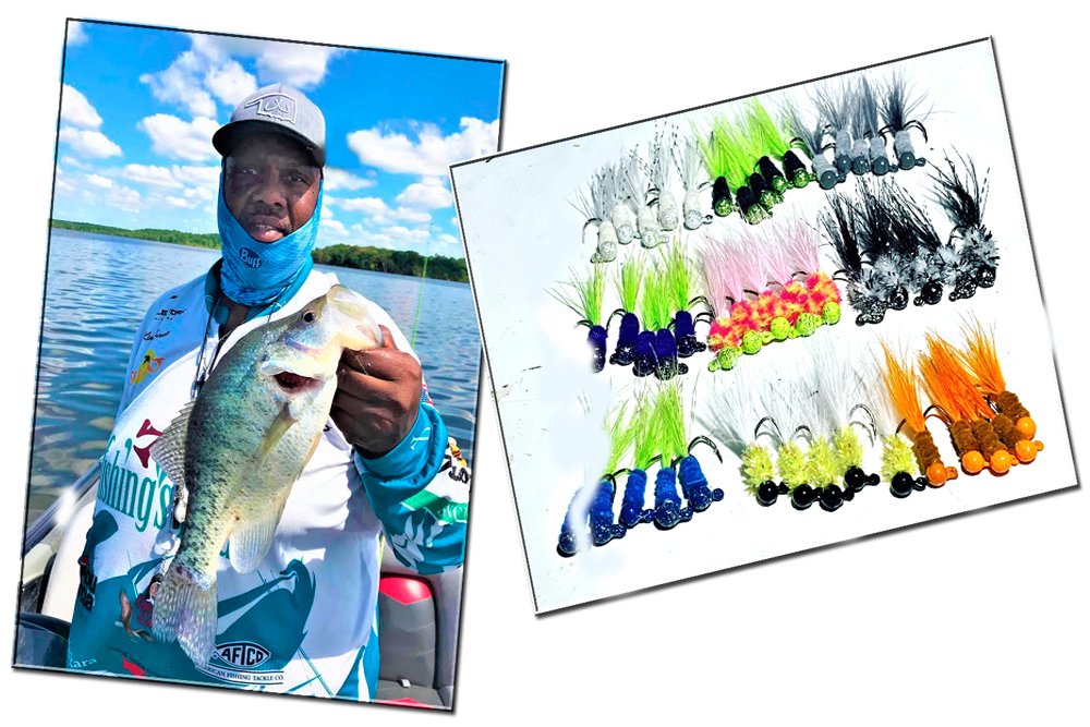 Kim Burnett is known for the colorful hair jigs he ties and sells through his Crappie Stopper Co.