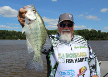 John Godwin's face and name were very well known at the peak of Duck Dynasty TV show. The show might be over, but Godwin is using his fame to promote crappie fishing across the country. (Photo: Richard Simms)