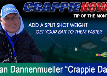 APRIL Crappie Now Add Split Shot Weight